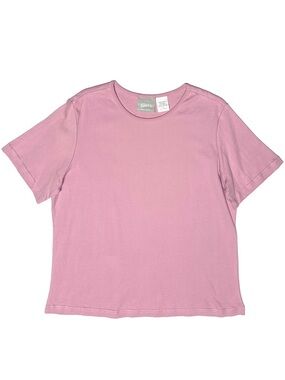 Vintage Blair 100% Cotton Pink Knit Short Slv Shirt Capsule Casual Lounge Large